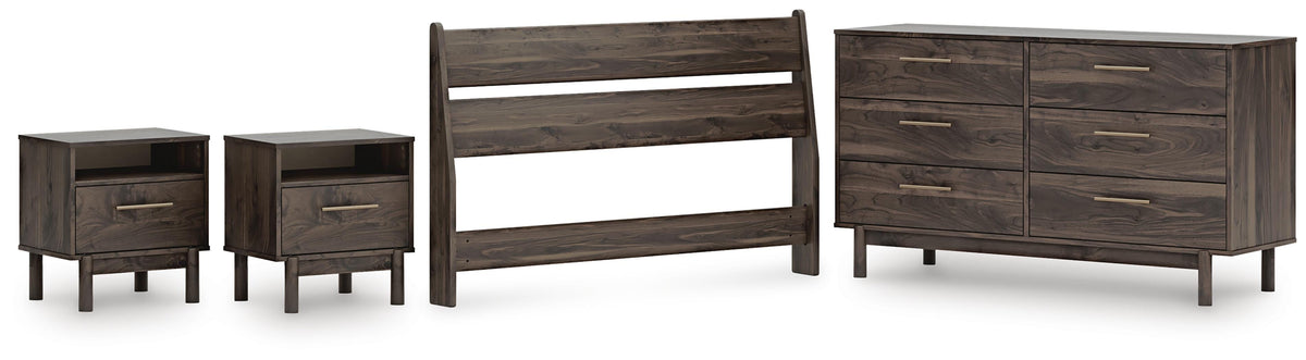 Calverson Panel Headboard Set - Full, Dresser and 2 Nightstands