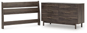 Calverson Panel Headboard Set - Full, Dresser