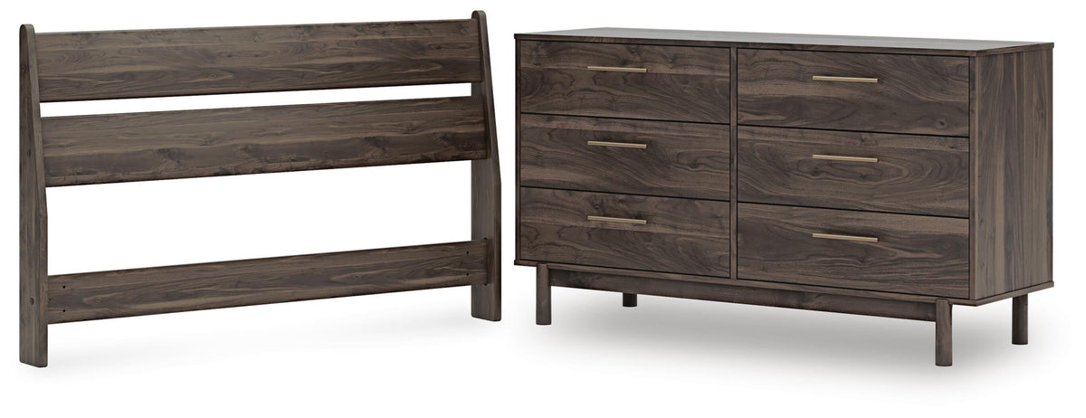 Calverson Panel Headboard Set - Full, Dresser