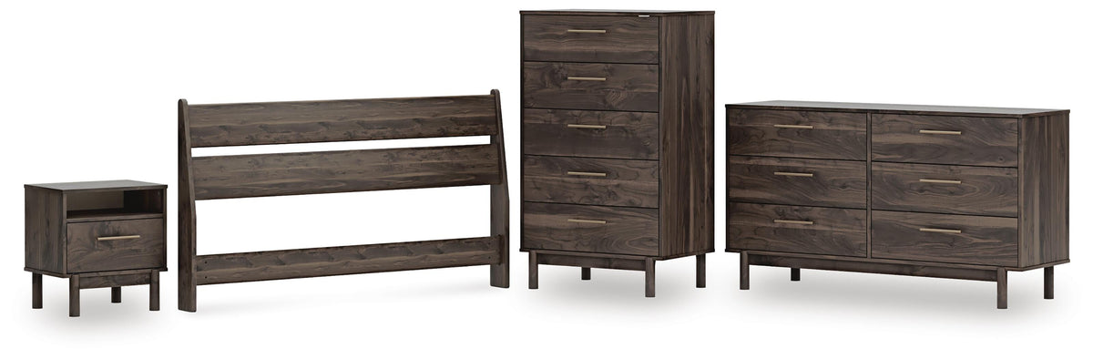 Calverson Panel Headboard Set - Queen, Dresser, Chest and Nightstand