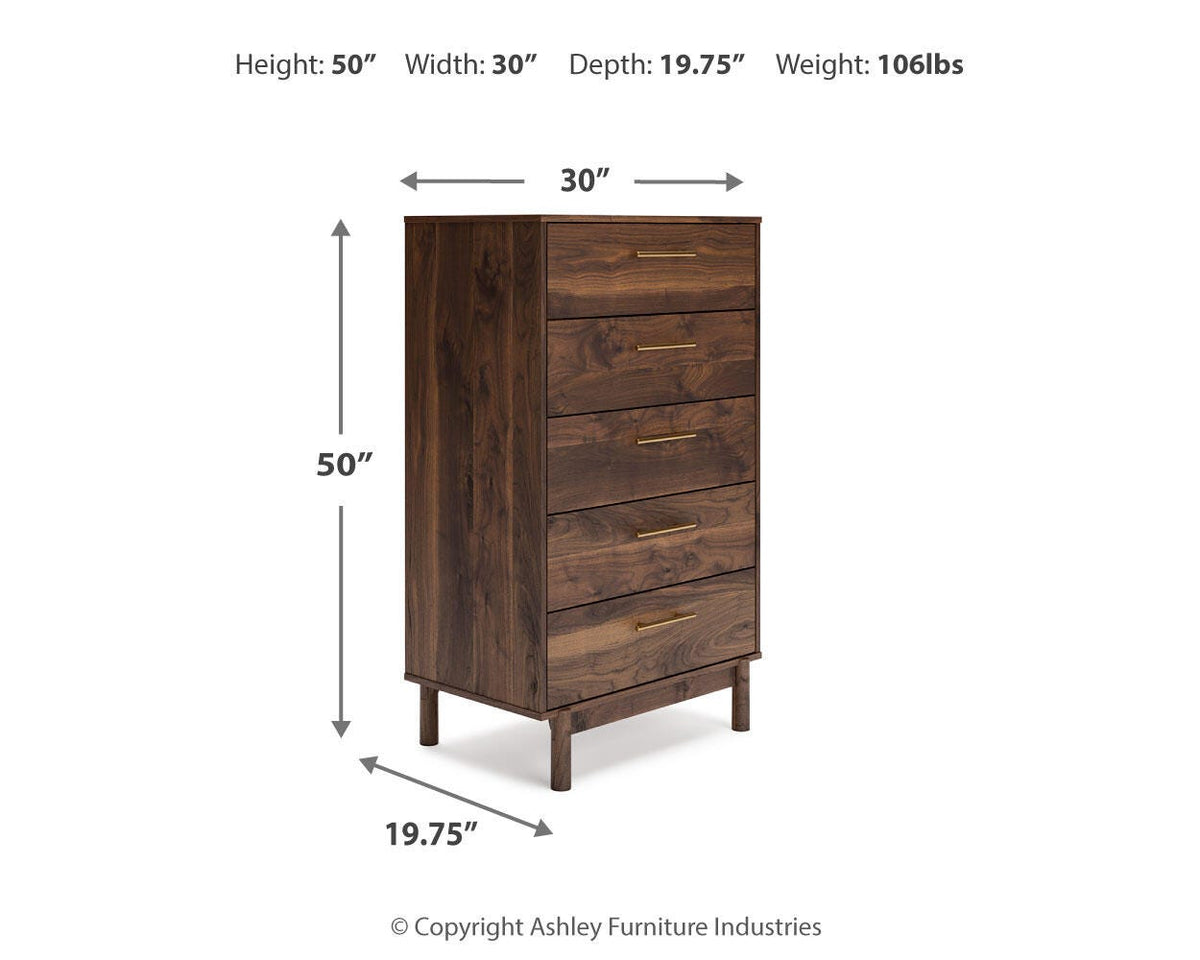 Calverson Platform Bed Set - Full, Dresser and Chest