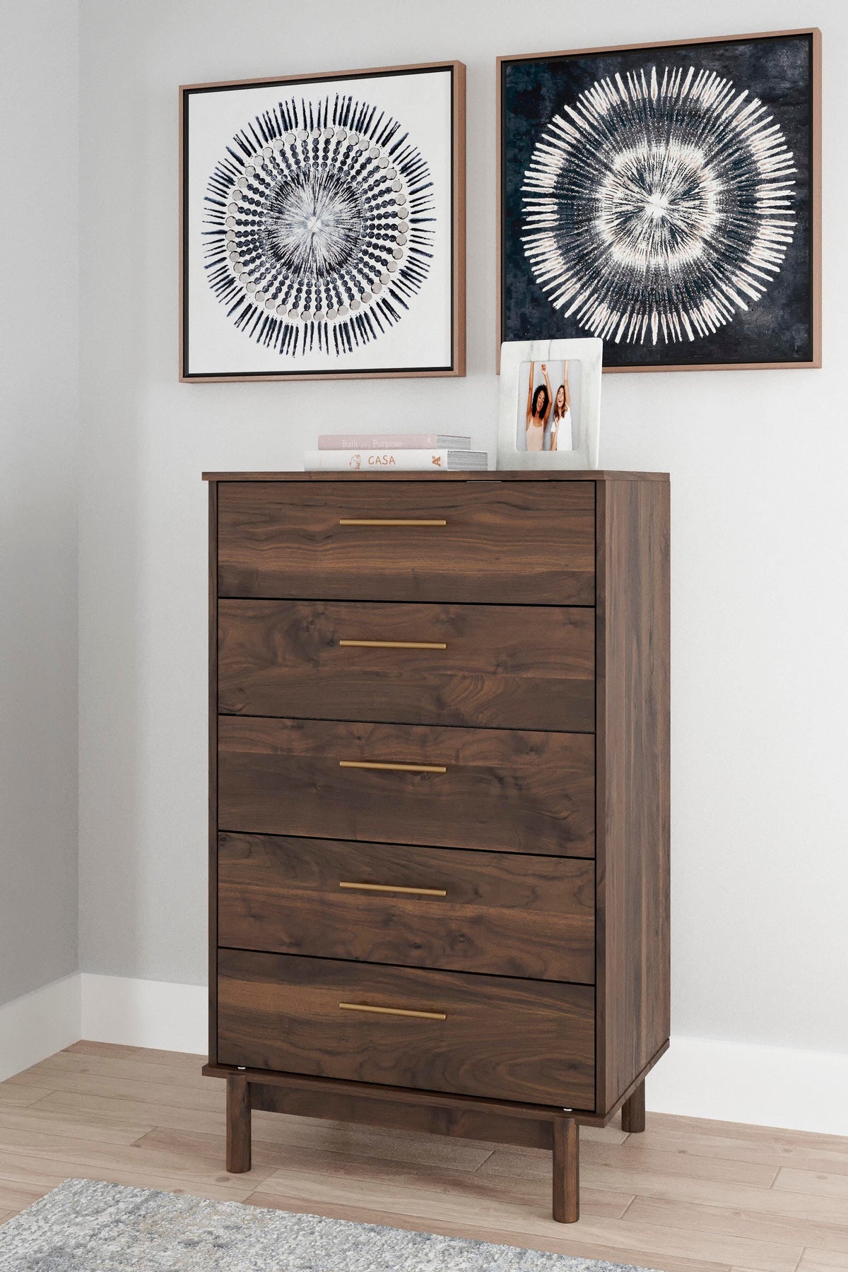 Calverson Platform Bed Set - Full, Dresser and Chest