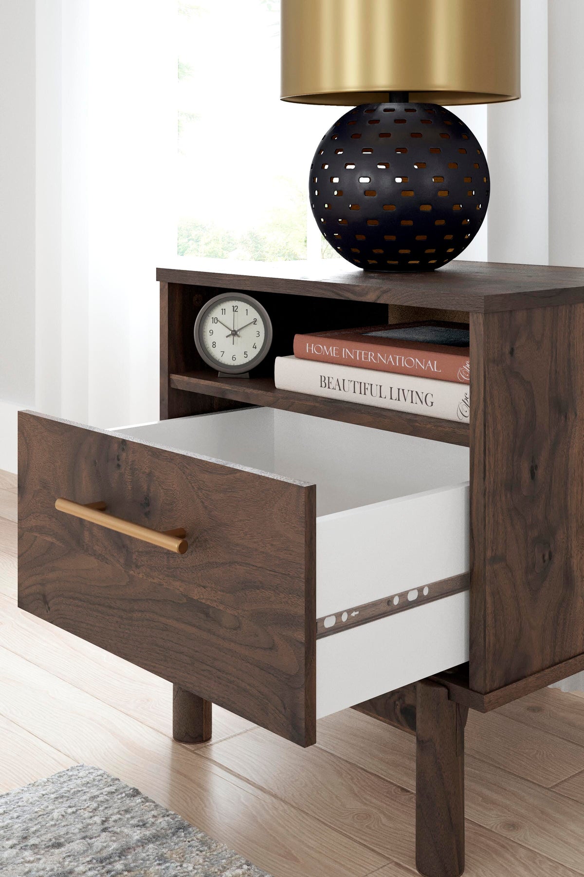 Calverson Platform Bed Set - Full, 2 Nightstands