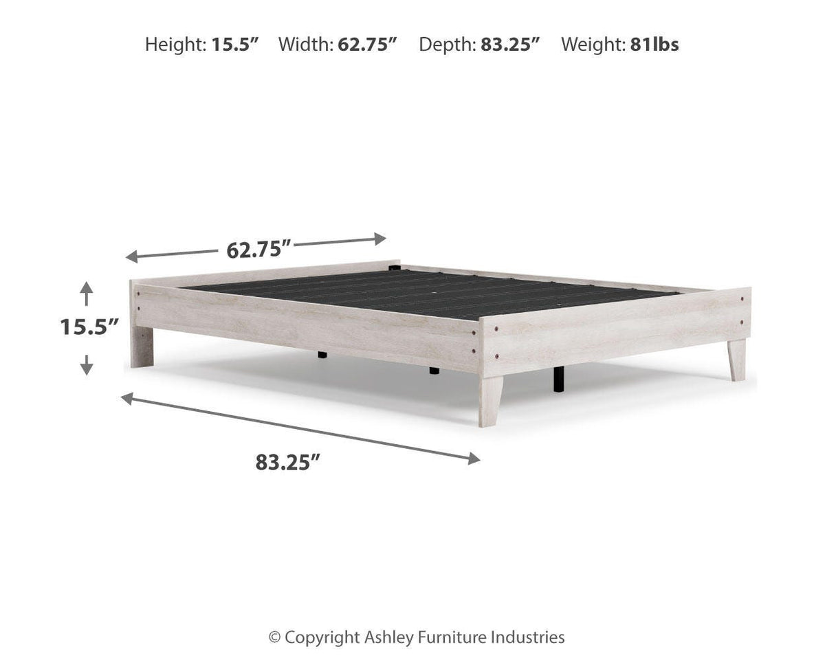 Shawburn Queen Platform Bed with Mattress