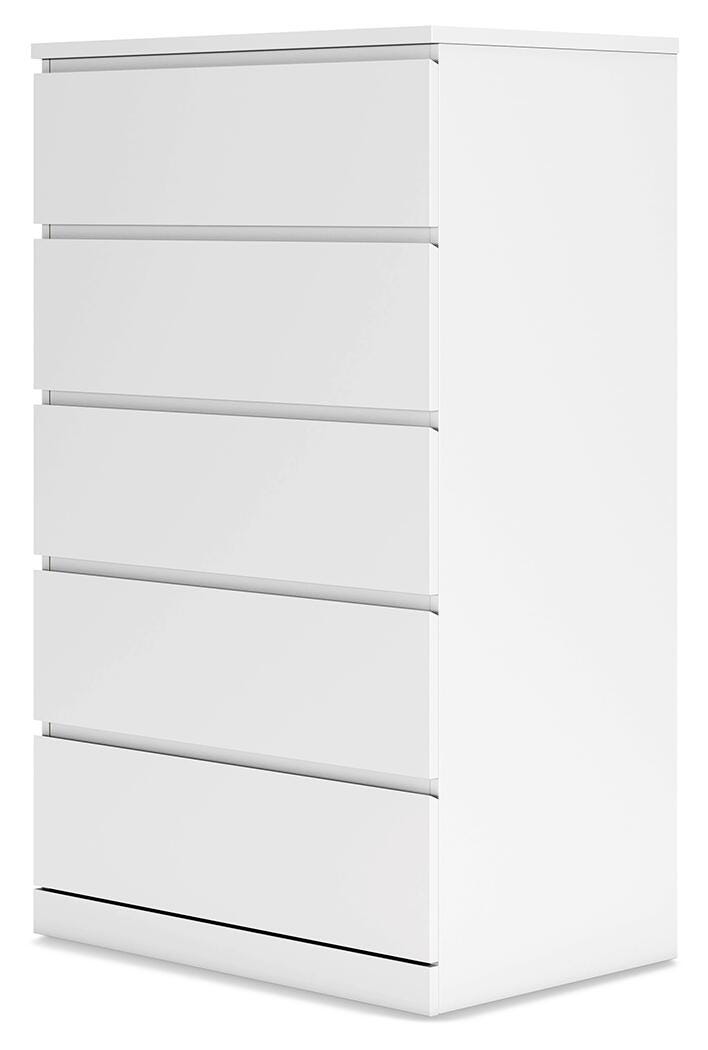Onita Five Drawer Chest - White