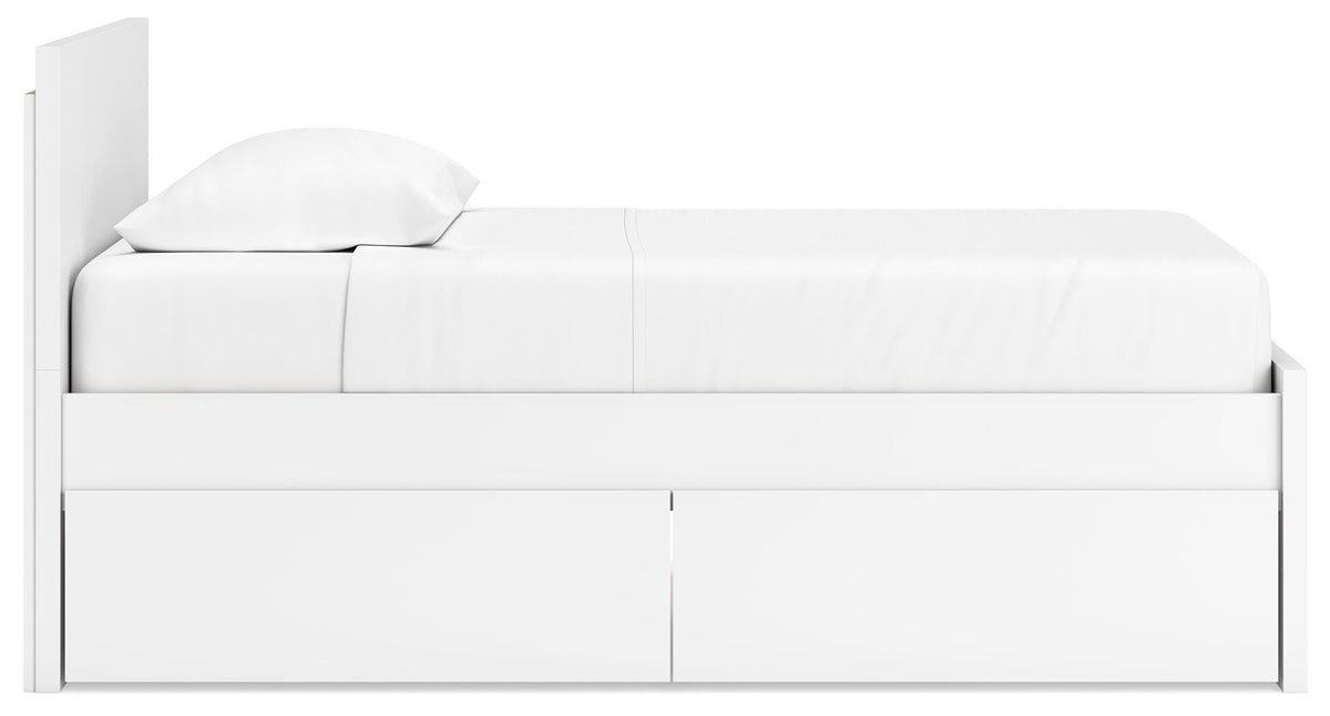 Onita Queen Panel Platform Bed with 1 Side Storage