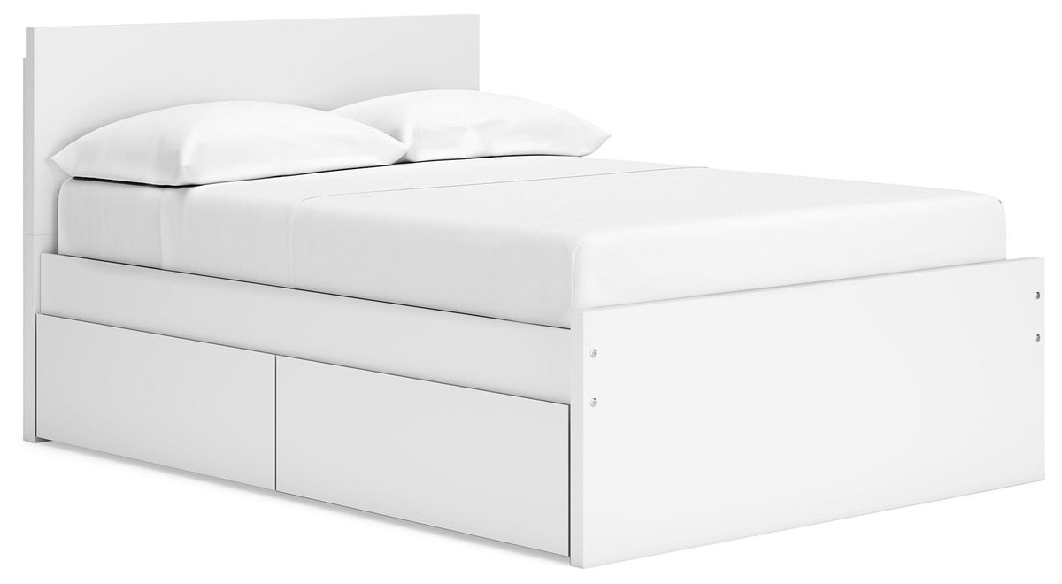 Onita Panel Platform Bed with 1 Side Storage - Full