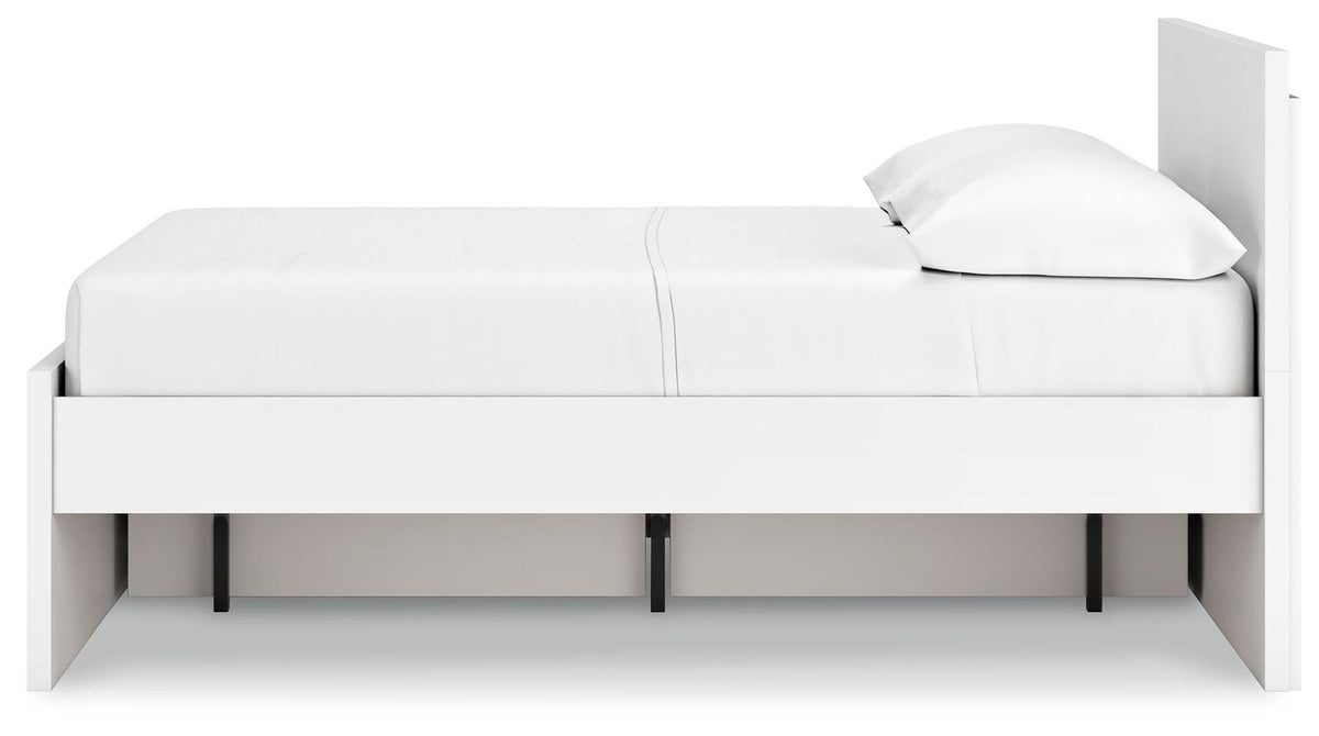 Onita Panel Platform Bed with 1 Side Storage - Full