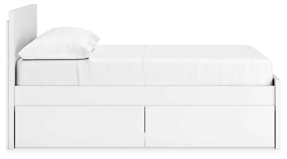 Onita Queen Panel Platform Bed with 1 Side Storage
