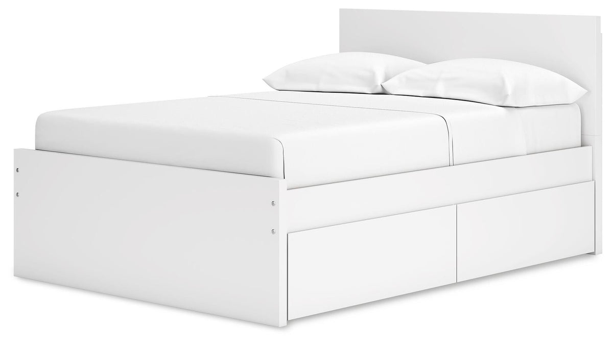 Onita Queen Panel Platform Bed with 2 Side Storage