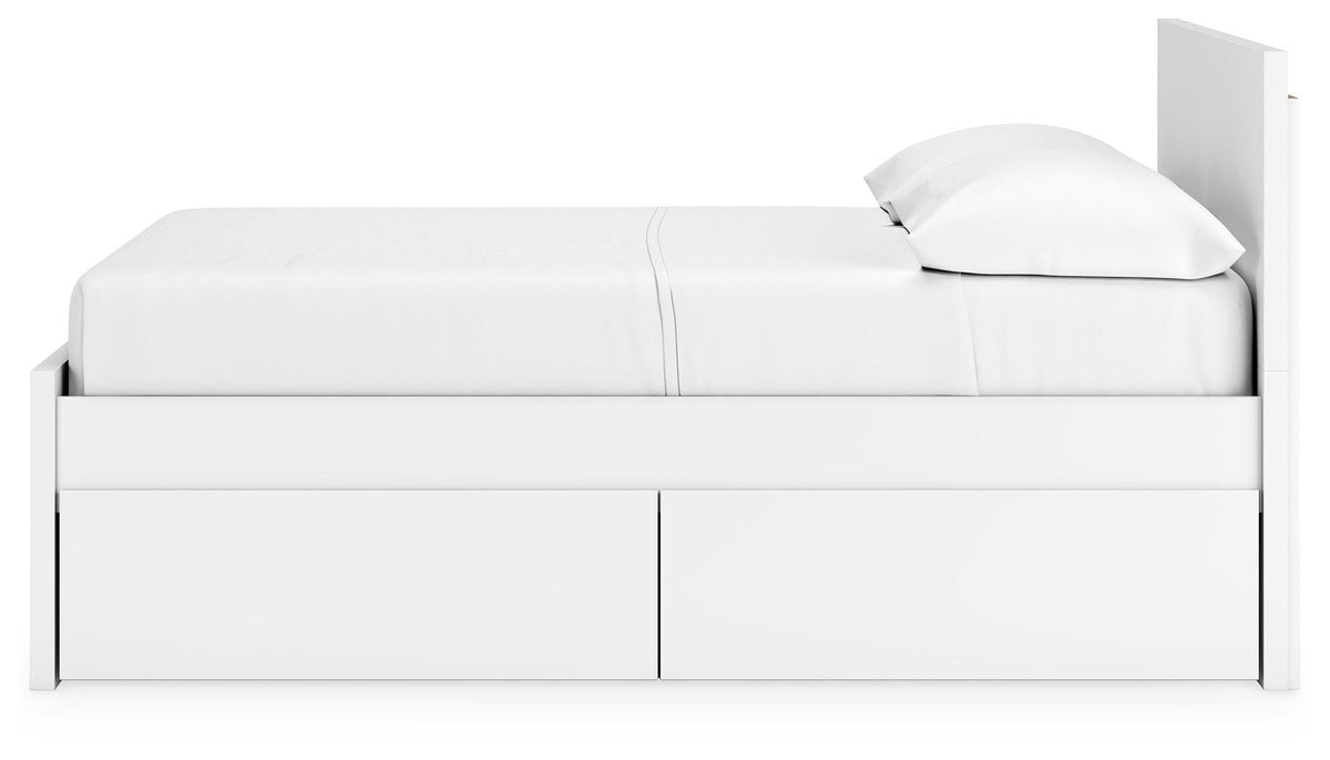 Onita Panel Platform Bed with 2 Side Storage - Full