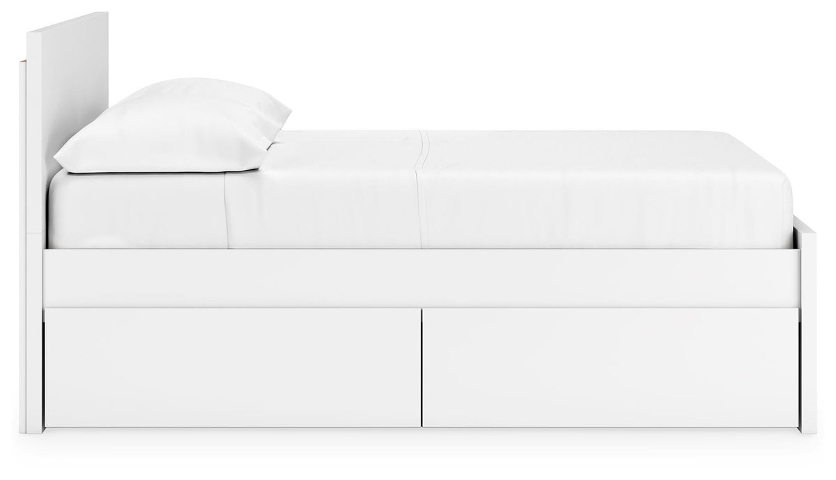 Onita Panel Platform Bed with 2 Side Storage - Full