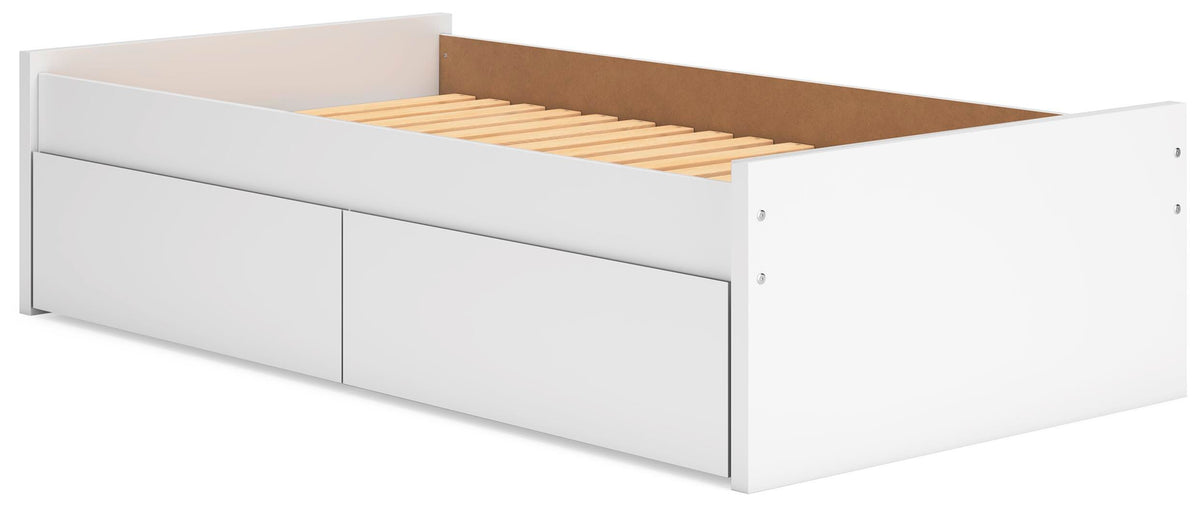 Onita Platform Bed with 1 Side Storage - Twin