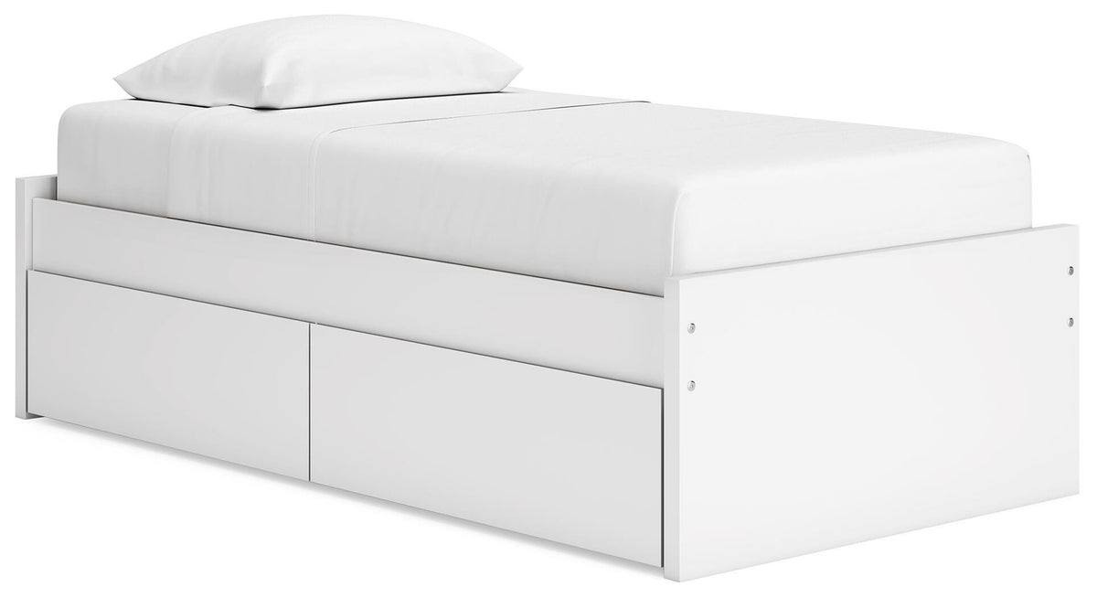 Onita Platform Bed with 1 Side Storage - Twin