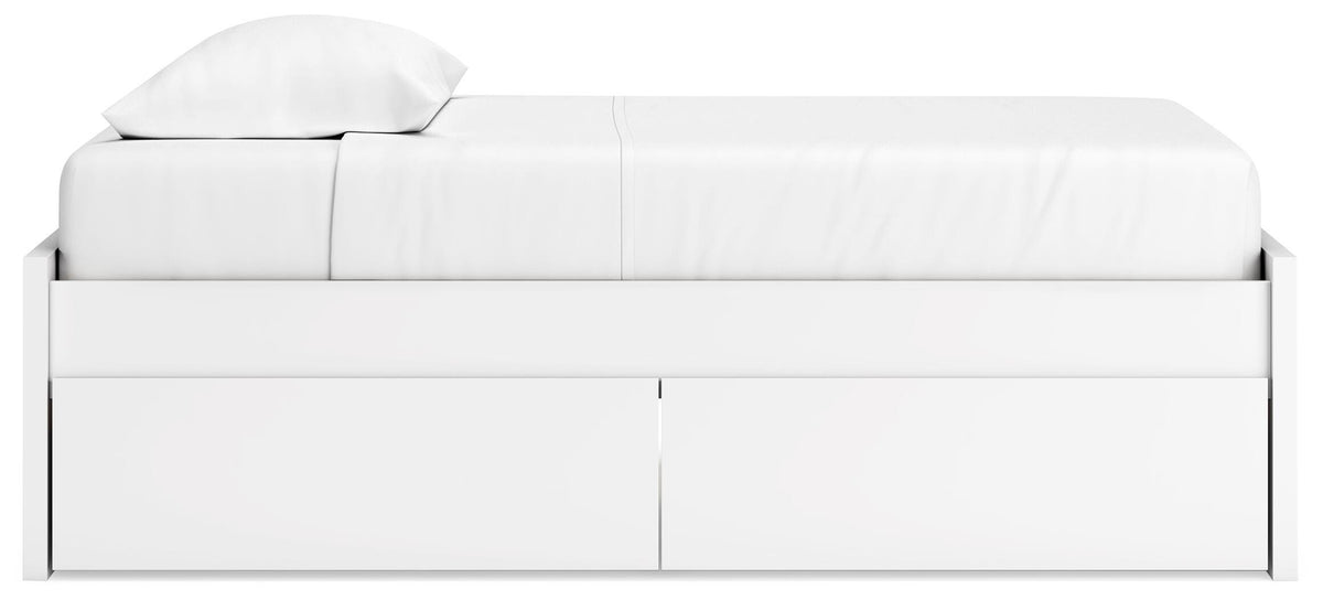 Onita Platform Bed with 1 Side Storage - Twin