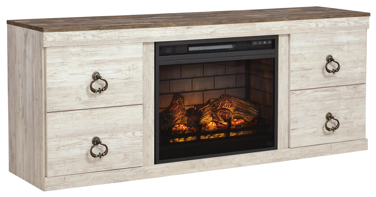 Willowton TV Stand with Electric Fireplace