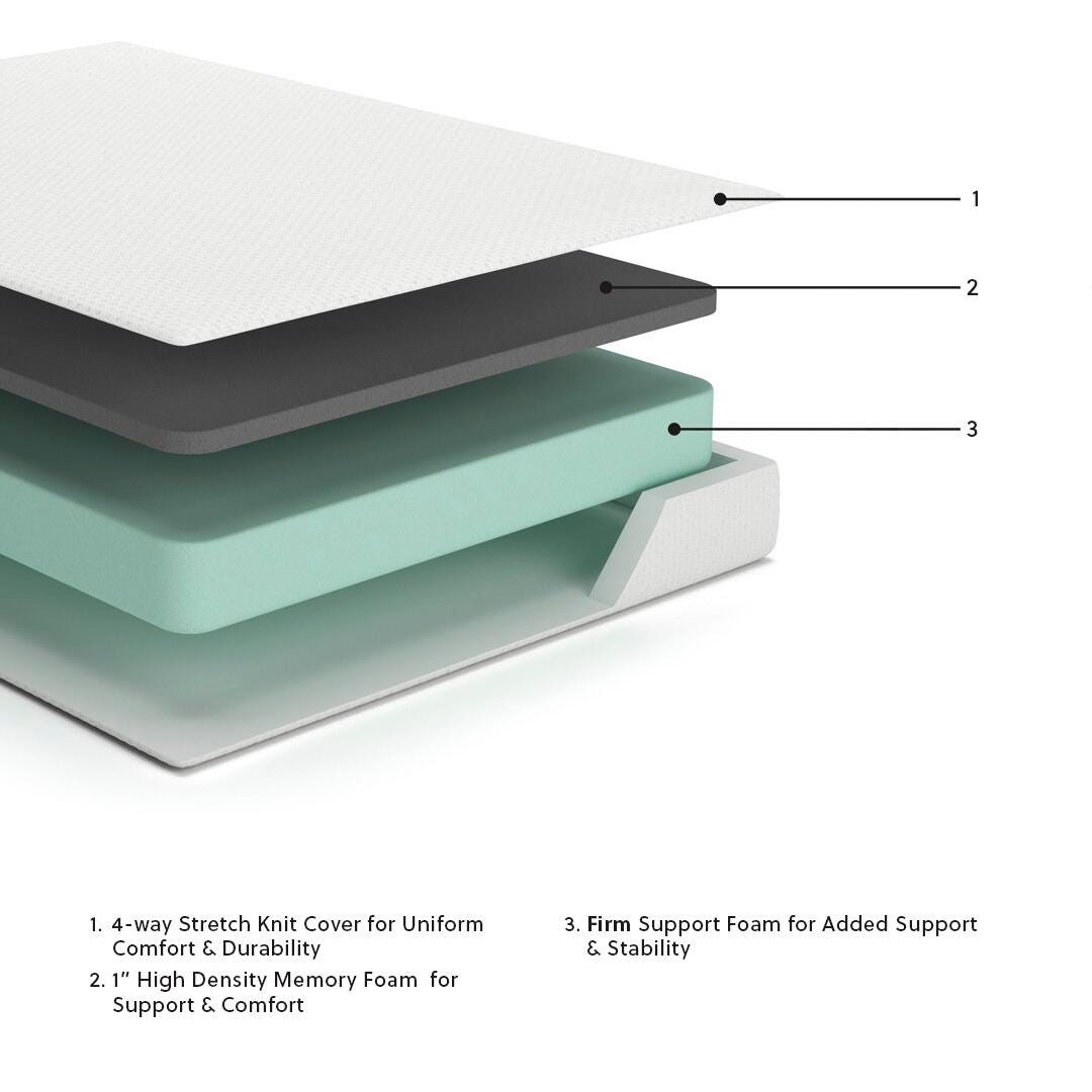 Chime 8 Inch Memory Foam Queen Mattress