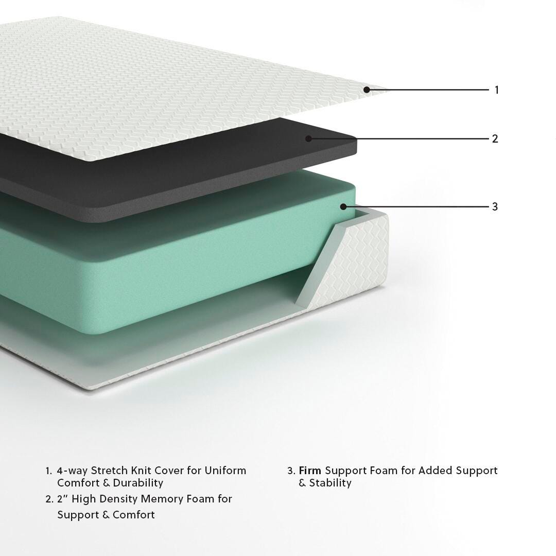 Chime 12 Inch Memory Foam Queen Mattress