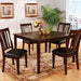 Bridgette I Espresso 5 Pc. Sq. Dining Table Set image