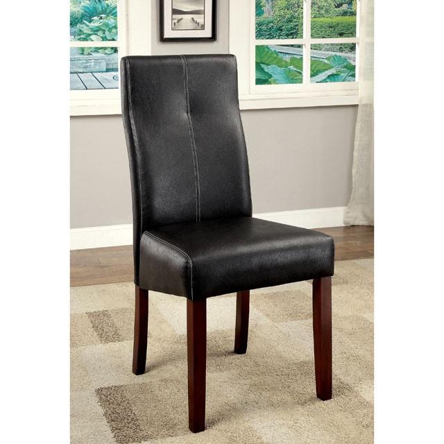 BONNEVILLE I Brown Cherry/Black Side Chair (2/CTN) image