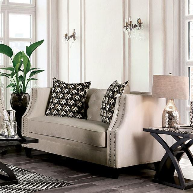 Aniyah Beige Love Seat image