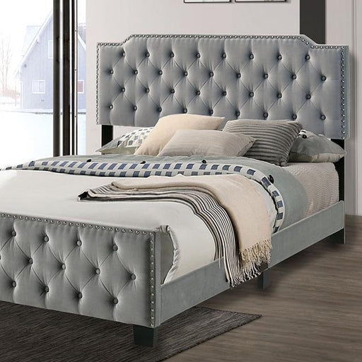 CHARLIZE Cal.King Bed, Gray image