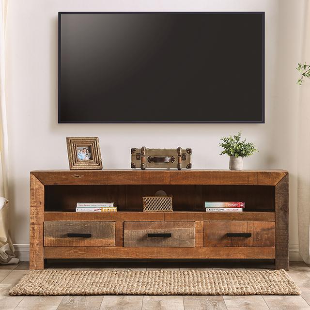 GALANTHUS Media Console, Weathered Natural Tone image