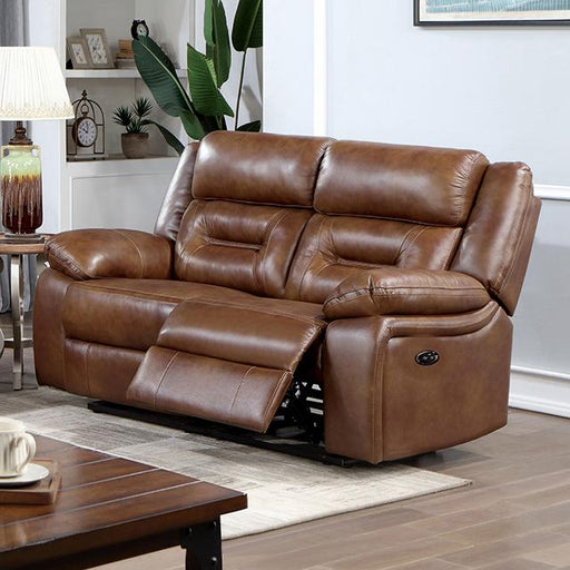 GILES Power Loveseat, Brown image