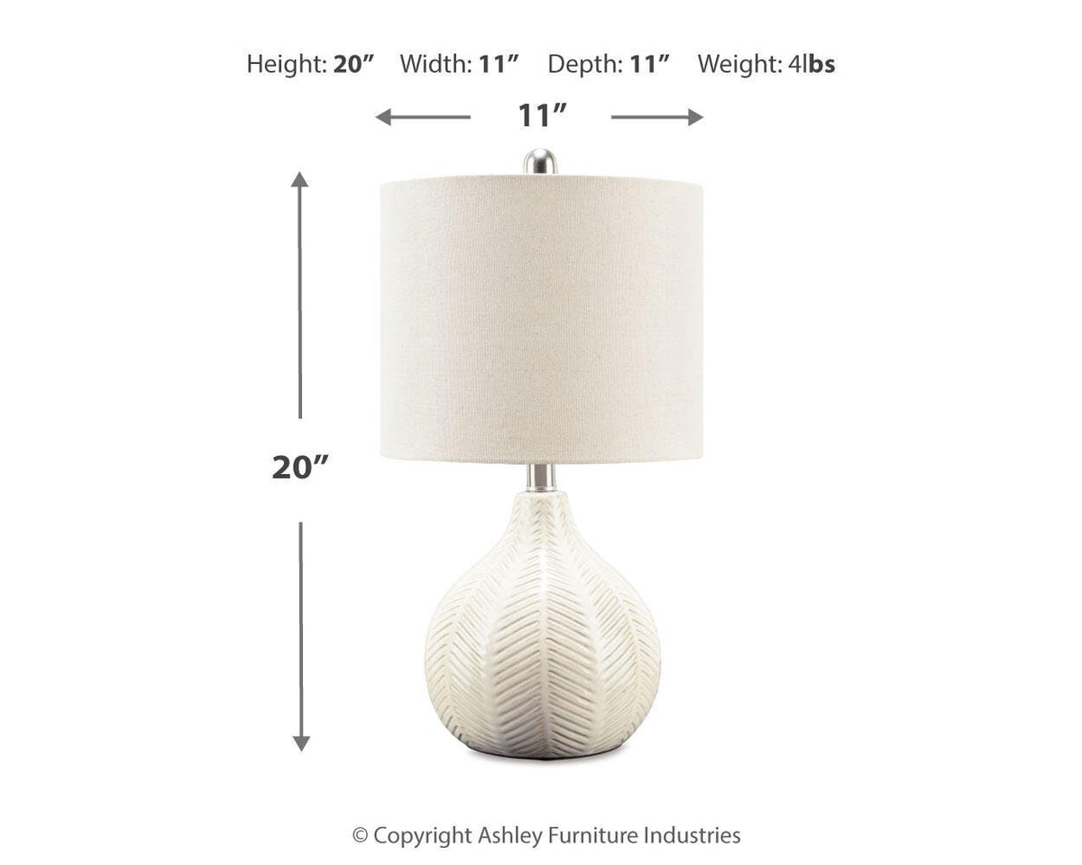 Rainermen Ceramic Table Lamp (1/CN)