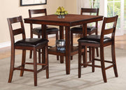 Pendleton Brown Pub Table with 4 Chairs
