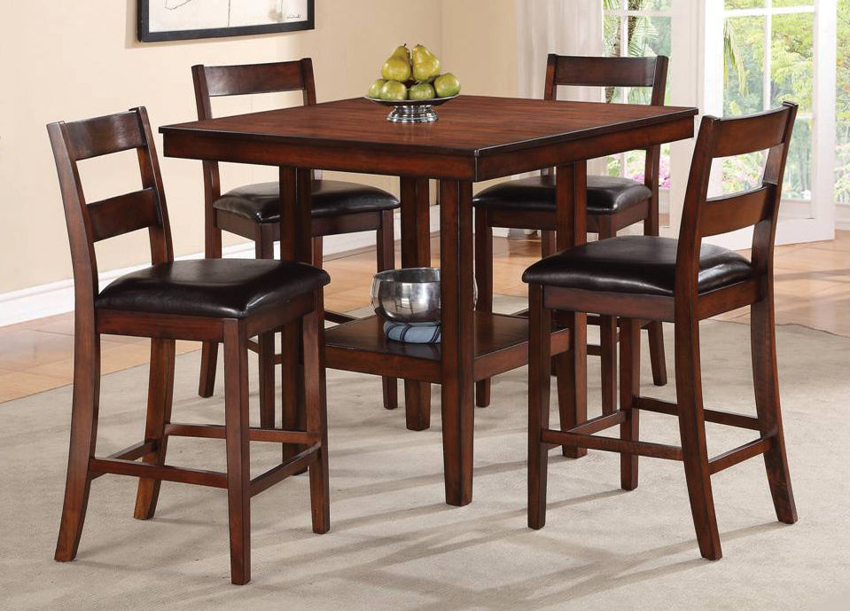 Pendleton Brown Pub Table with 4 Chairs