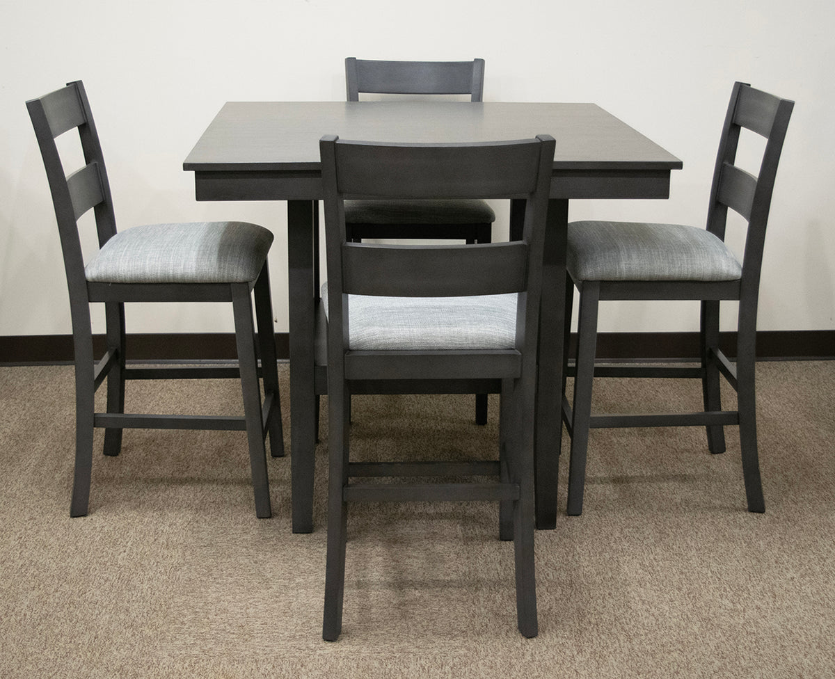 Pendleton Grey Pub Table with 4 Chairs