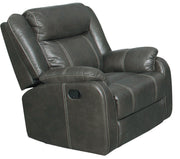 Gin Rummy Charcoal Chaise Glider Recliner