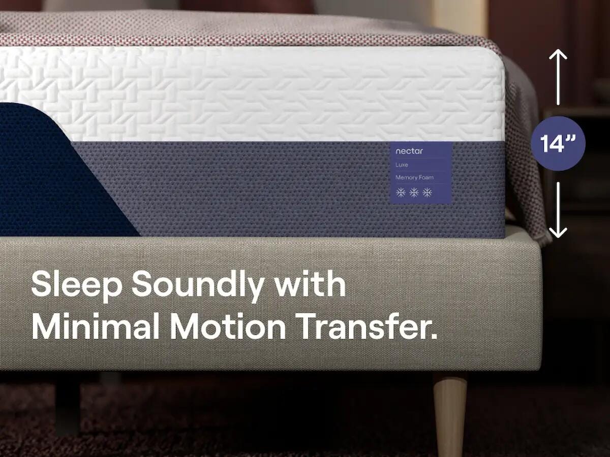 Nectar Luxe Memory Foam Mattress - Twin