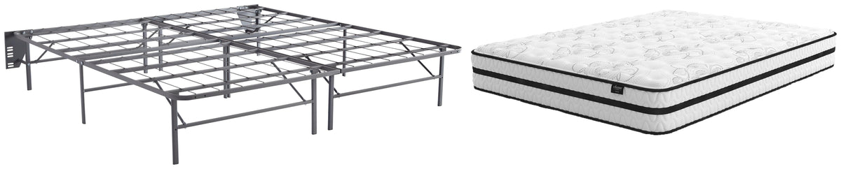 Chime 10 Inch Hybrid 10 Inch Hybrid Mattress with Foundation