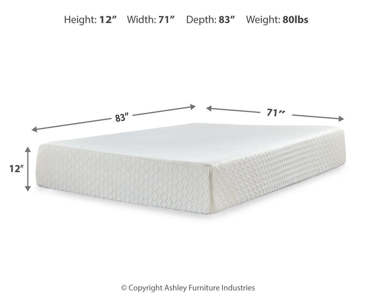 Chime 12 Inch Memory Foam Mattress - California King