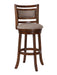 ABERDEEN 29" BAR STOOL-DK BROWN W/FABRIC SEAT image