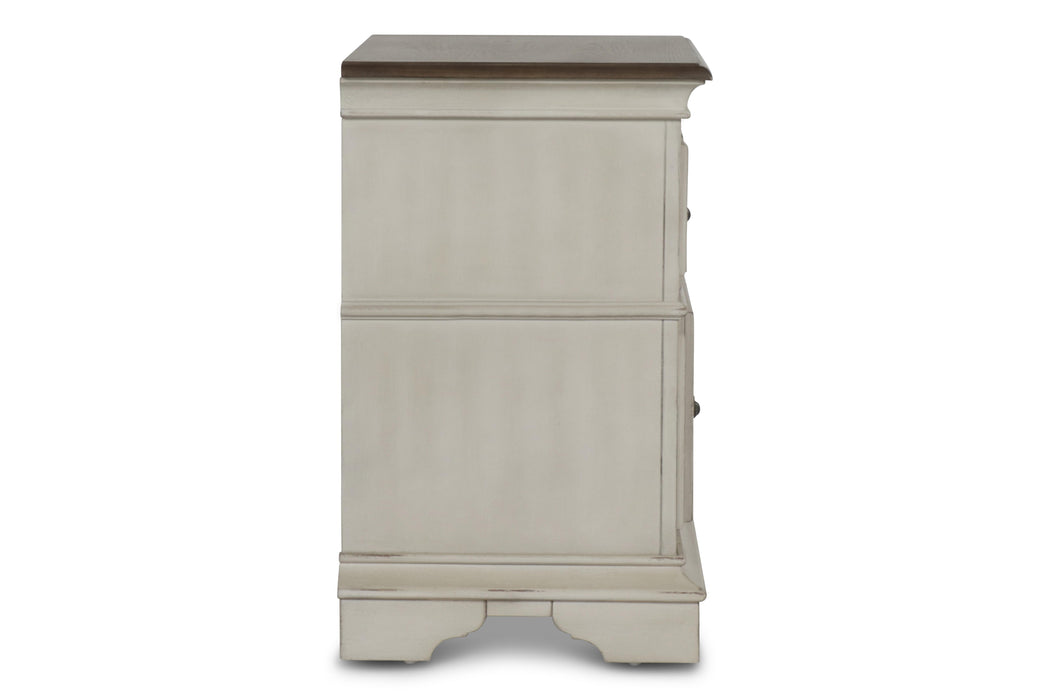 ANASTASIA NIGHTSTAND - ANT. WHITE