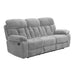 BRAVO SOFA W/DUAL RECLINER-STONE image