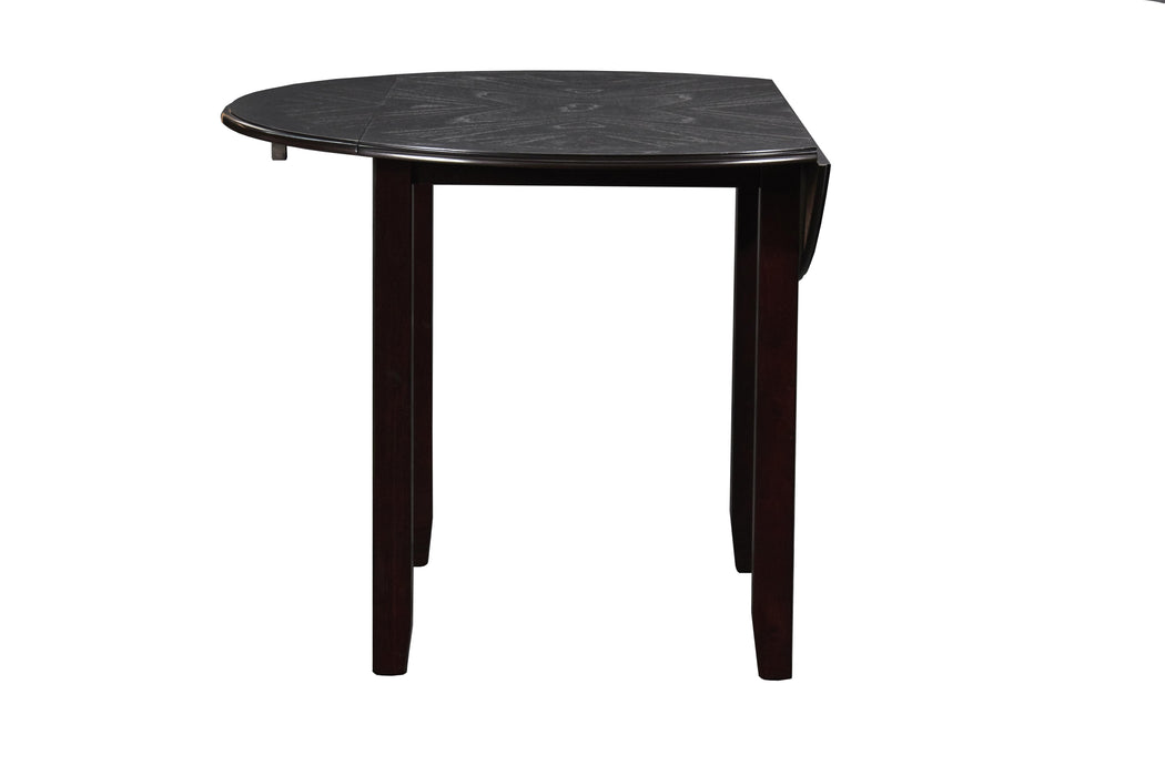 GIA 42" DINING  DROP LEAF TABLE W/2 CHAIRS-EBONY