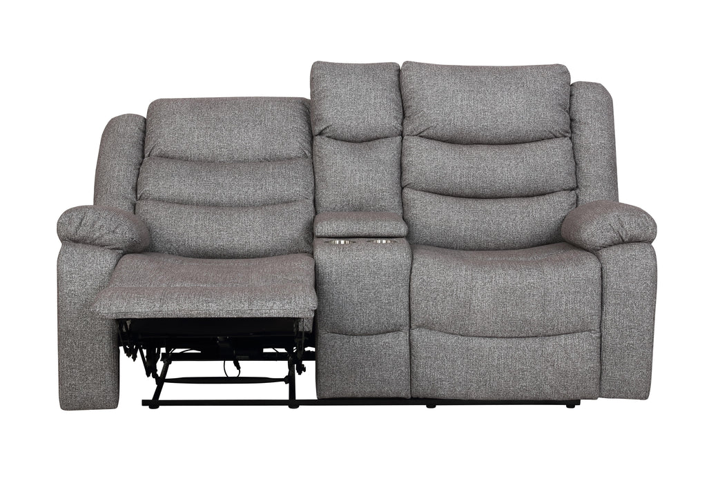 GRANADA CONSOLE LOVESEAT W/PWR FR-GRAY