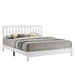 LEO 6/6 EK SLAT BED-HB/FB/RAILS-WHITE image