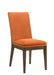 MAGGIE DINING CHAIR W/TERRA COTTA CUSHION-WALNUT image