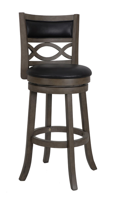 MANCHESTER 29" BAR STOOL-ANT GRAY W/PU SEAT image