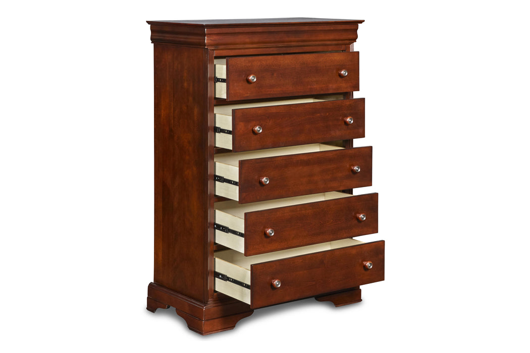 VERSAILLES LIFT TOP CHEST- BORDEAUX