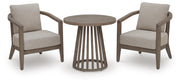 Joy Lagoon Chairs w/CUSH/Table Set (3/CN)