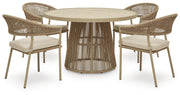 Orchard Beach Outdoor Dining Table and 4 Chairs