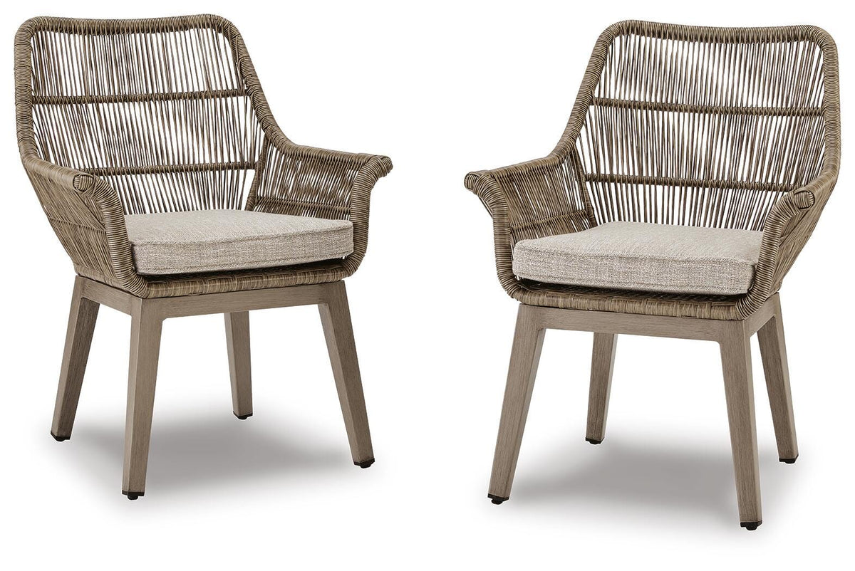 Beach Front Arm Chair With Cushion (2/CN) Nuvella®