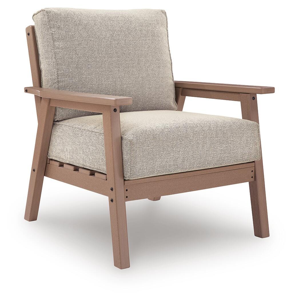 Grover Beach Outdoor Sofa with 2 Lounge Chairs