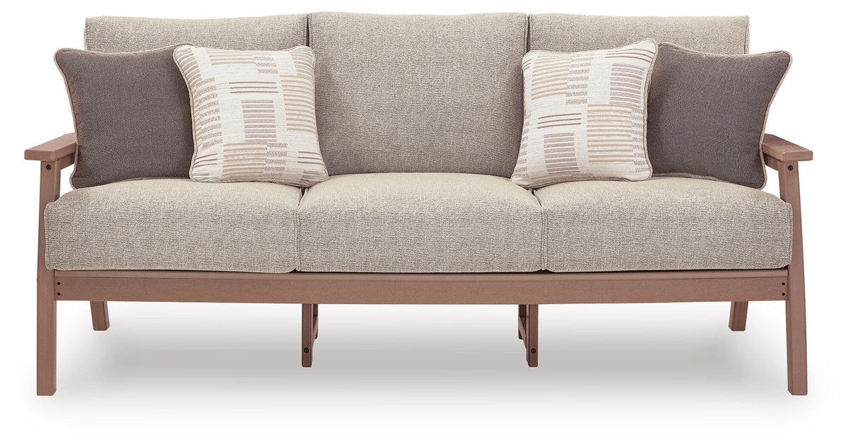Grover Beach Outdoor Sofa with 2 Lounge Chairs